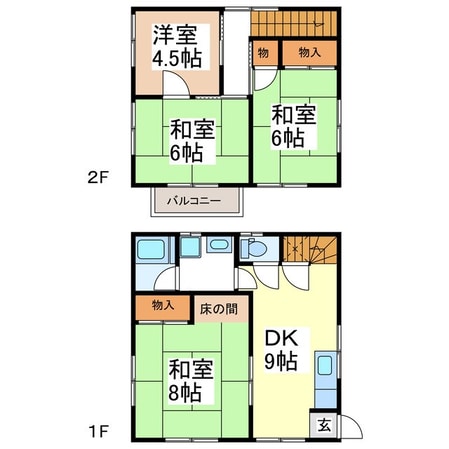 清水戸建　南西の物件間取画像